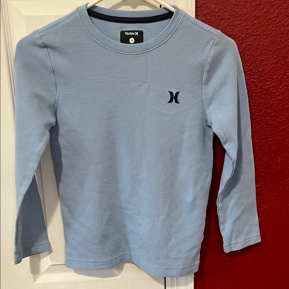 Hurley Kids Sky Blue Long Sleeve Shirt